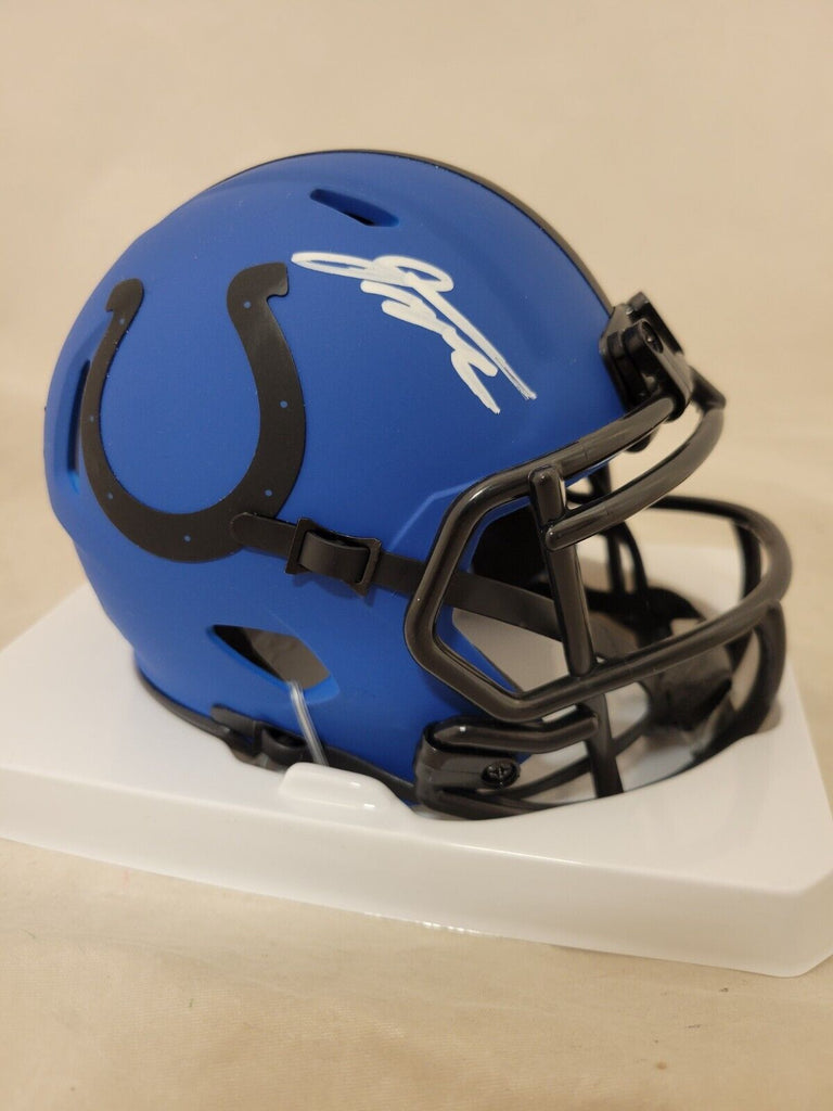 fanatics football helmets JONATHAN TAYLOR SIGNED INDIANAPOLIS COLTS RAVE SPEED MINI HELMET FANAT – Super Sports Center