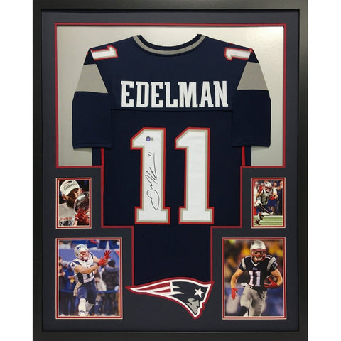 Julian Edelman Autographed Signed Framed New England Patriots Jersey BECKETT
