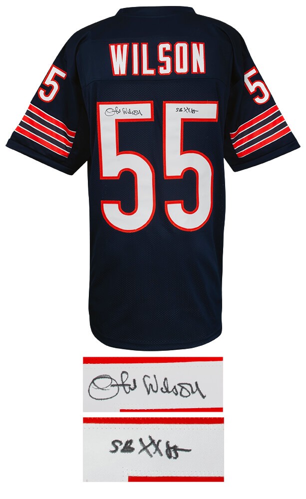 Otis Wilson (BEARS) Signed Navy Custom Football Jersey w/SB XX 85