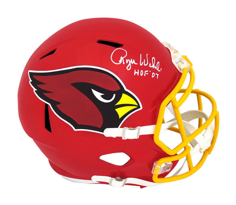 Roger Wehrli Signed Cardinals FLASH Riddell F/S Speed Rep Helmet w/HOF -(SS COA)
