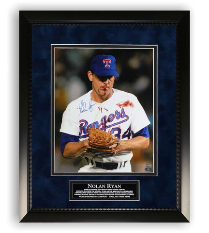 Nolan Ryan Signed Autographed 8x10 Photograph Framed to 11x14 Player Holo
