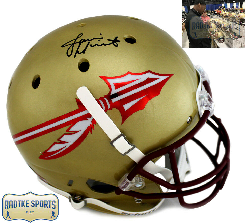 florida state university football helmet Jameis Winston Signed Florida State Seminoles Schutt Full Size Gold NC – Super Sports Center