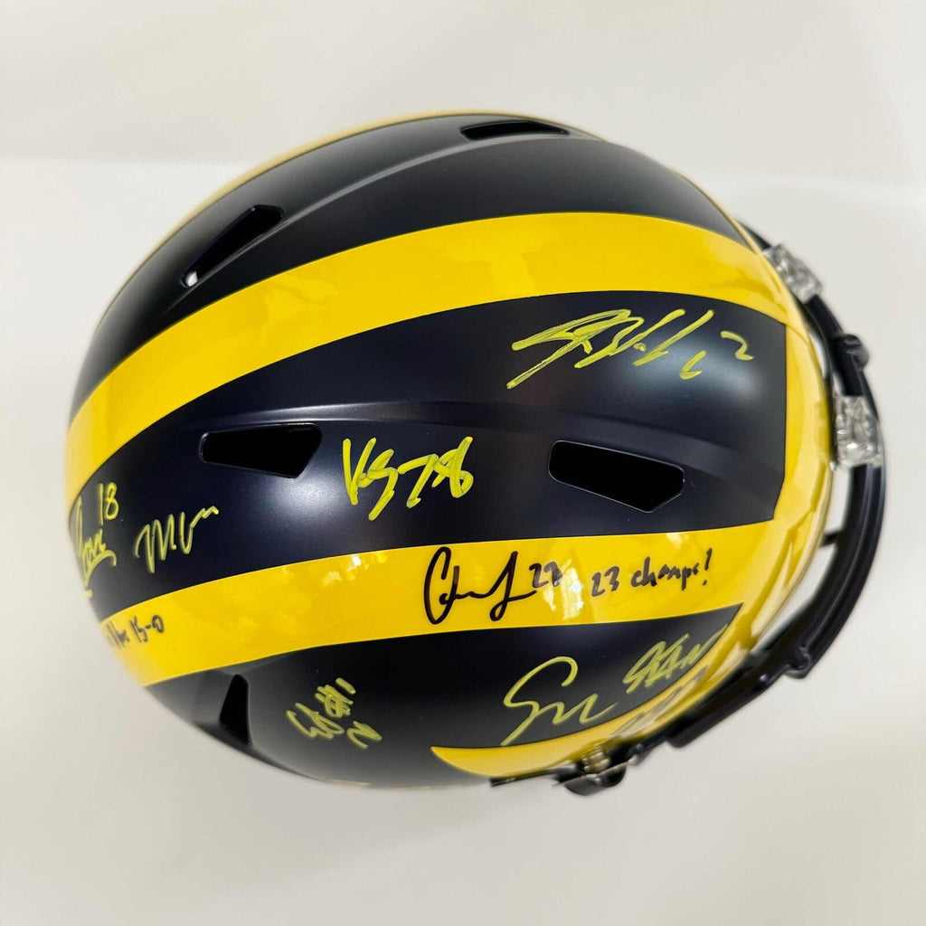 Autographed/Signed 2023 Michigan Wolverines FS Helmet 19x Team Beckett – Super Sports Center Autographed/Signed 2023 Michigan Wolverines FS Helmet 19x Team Beckett – Super Sports Center
