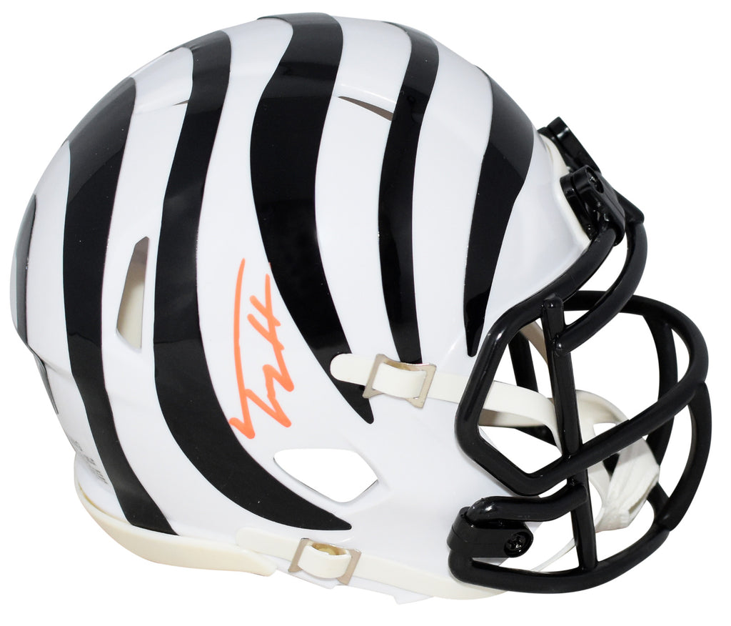 TREY HENDRICKSON SIGNED CINCINNATI BENGALS WHITE SPEED MINI HELMET BEC – Super Sports Center