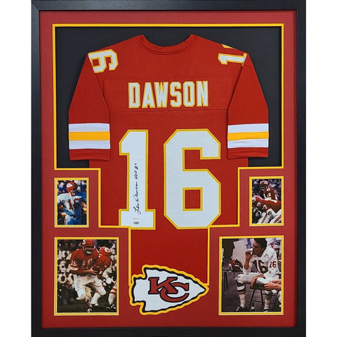 Len Dawson Autographed Signed Framed Kansas City Chiefs Jersey JSA