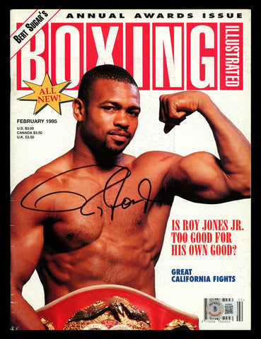 Roy Jones Jr. Autographed Boxing Illustrated Magazine Beckett BAS QR #BK08894
