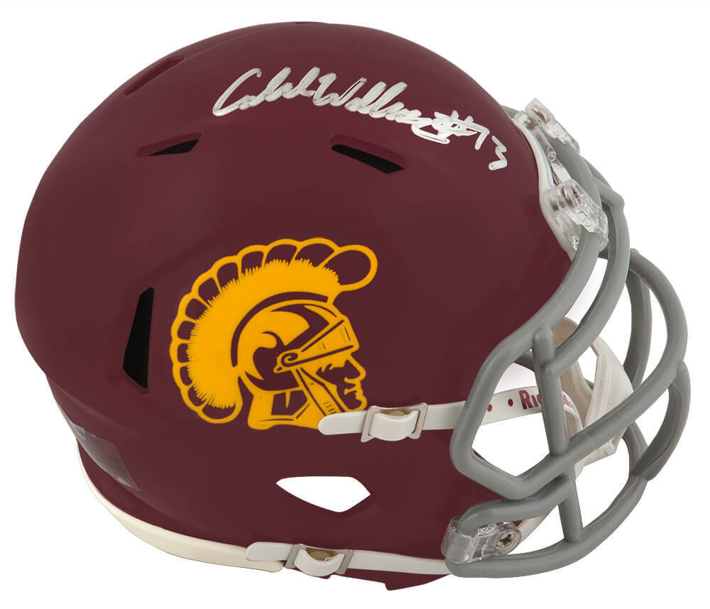 Caleb Williams Signed USC Trojans Riddell Speed Mini Helmet (Fanatics) – Super Sports Center