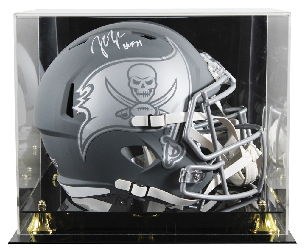 football helmet 21 size Buccaneers John Lynch "HOF 21" Signed Slate F/S Speed Rep Helmet W/ Ca – Super Sports Center