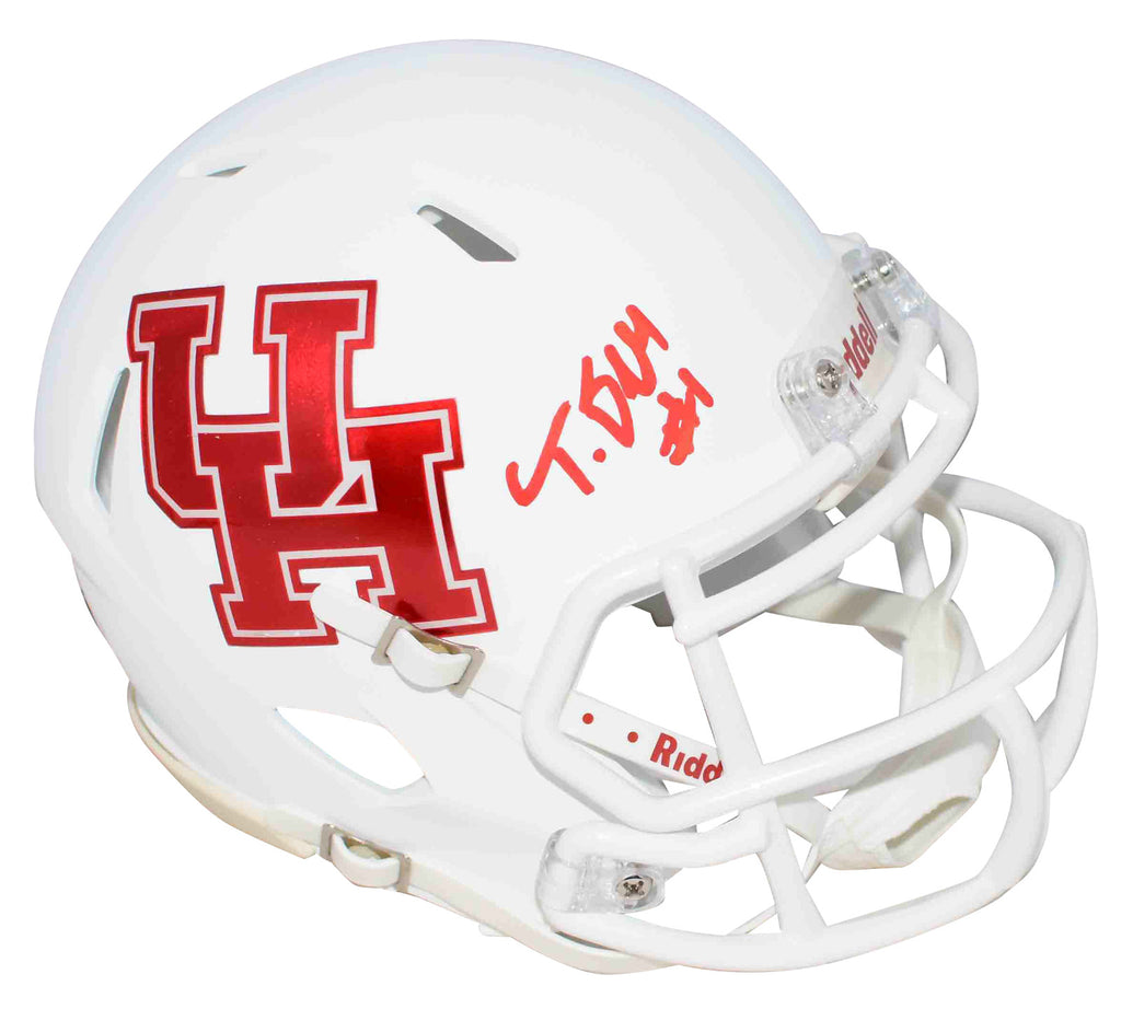 Pocket Helmet Houston Cougars AAC Custom Pocket Pro Mini Helmet - White College Football Collectible Houston Cougars White NCAA Helmets Pocket Helmet Houston Cougars AAC Custom Pocket Pro Mini Helmet - White College Football Collectible Houston Cougars White NCAA Helmets