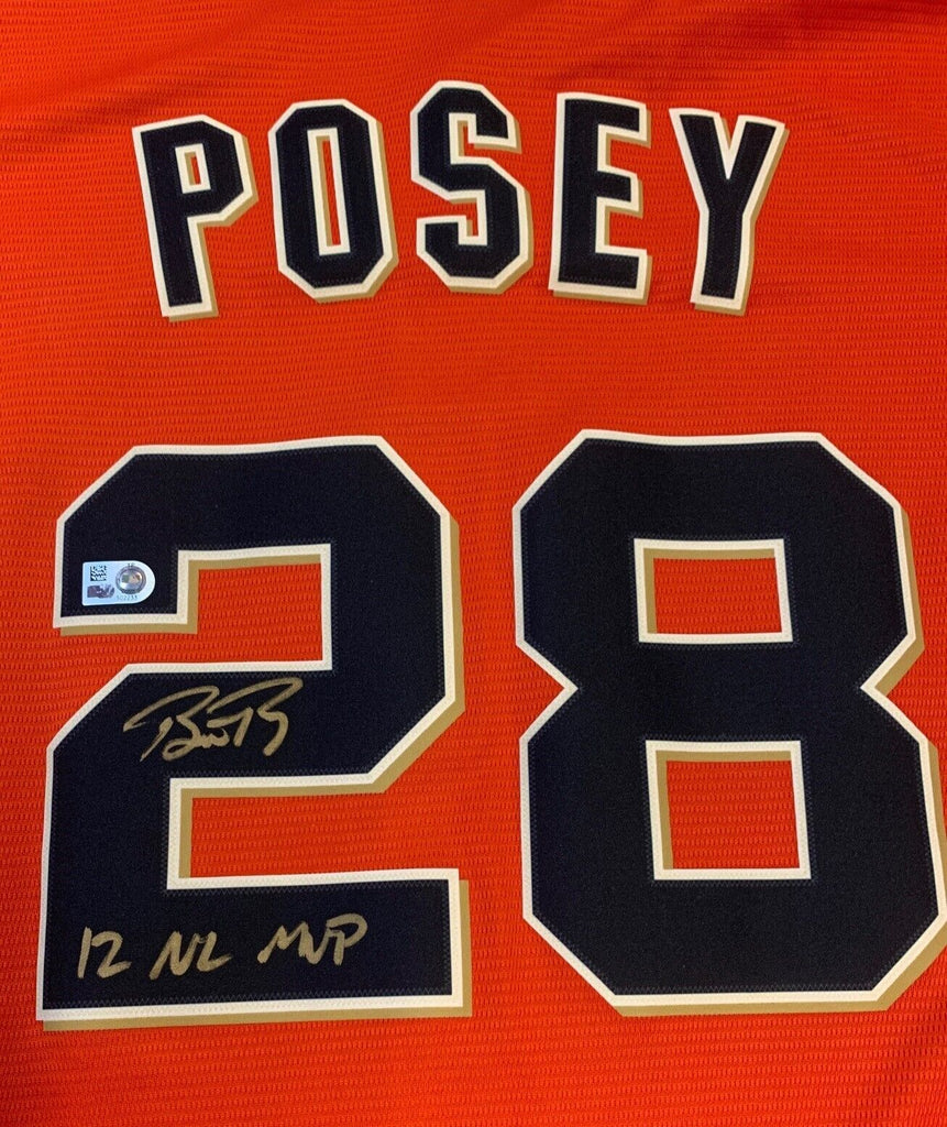 Hommes San Francisco Giants Buster Posey MLB Nom et Mauritius