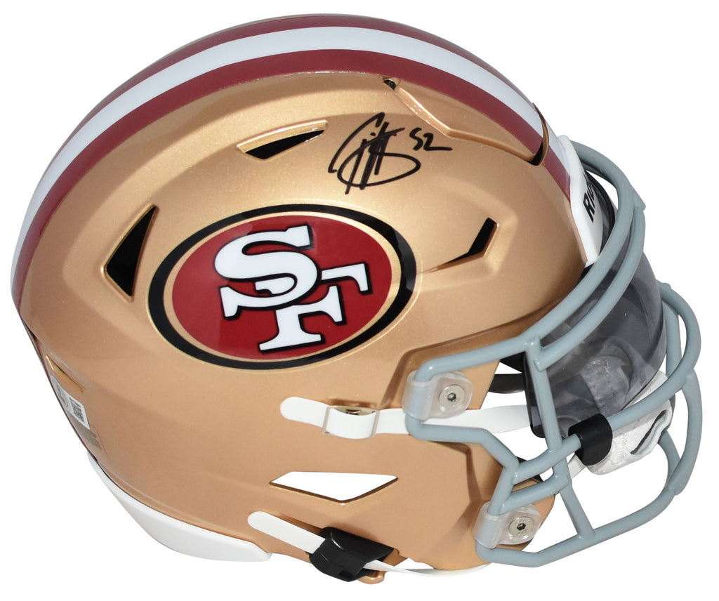 49ers football helmet riddell speedflex San Francisco NFL MIDI Mid-Size Helmet (7.5") **LAST ONE** field design San Francisco 49ers Rivalries On