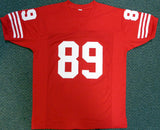 SAN FRANCISCO 49ERS EARL COOPER AUTOGRAPHED SIGNED RED JERSEY PSA/DNA 105034