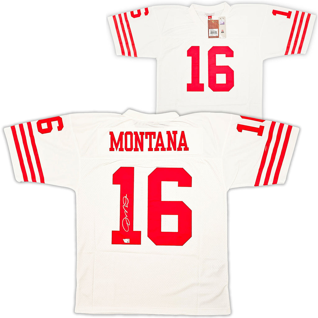 Joe Montana San Francisco 49ers Autographed Mitchell & Ness Red Authentic  Jersey - Autographed NFL Jerseys at 's Sports Collectibles Store