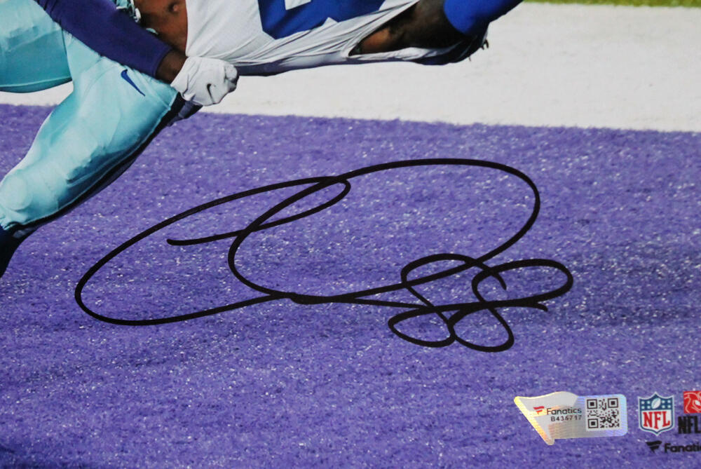 CeeDee Lamb Autographed Dallas Cowboys TD Vs Vikings 8X10 Photo