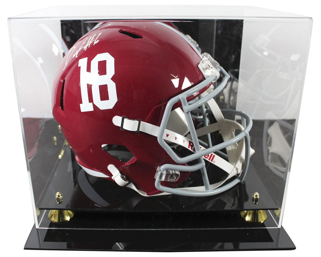 Alabama DeVonta Smith Signed Full Size Speed Rep Helmet W/ Case Fanati – Super Sports Center