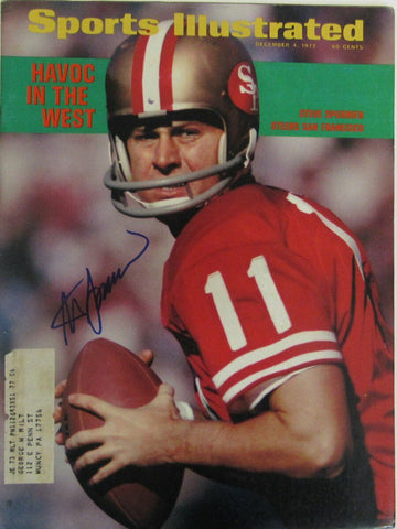 Steve Spurrier 49ers Signed SI Sports Illustrated Dec 4, 1972 141591