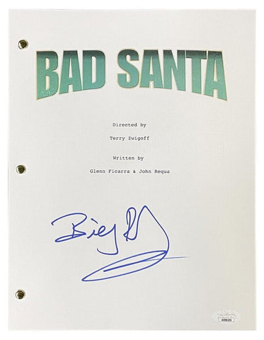 Billy Bob Thornton (Willie Soke) Bad Santa / Signed Full 2003 Movie Script (JSA)