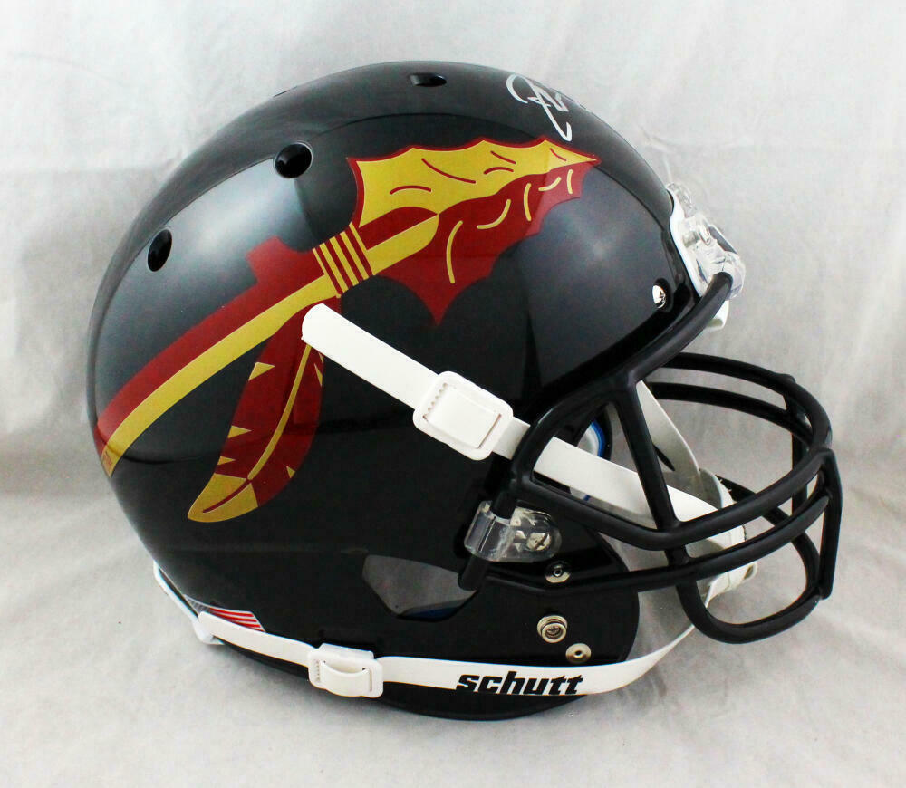 florida state football black helmets Deion Sanders Signed Florida State Seminoles F/S Black Helmet- Beckett – Super Sports Center