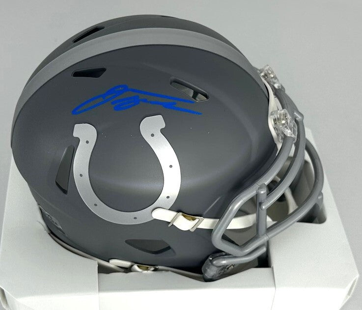 Indy Colts JONATHAN TAYLOR Signed Riddell SLATE Speed Mini Helmet AUTO – Super Sports Center