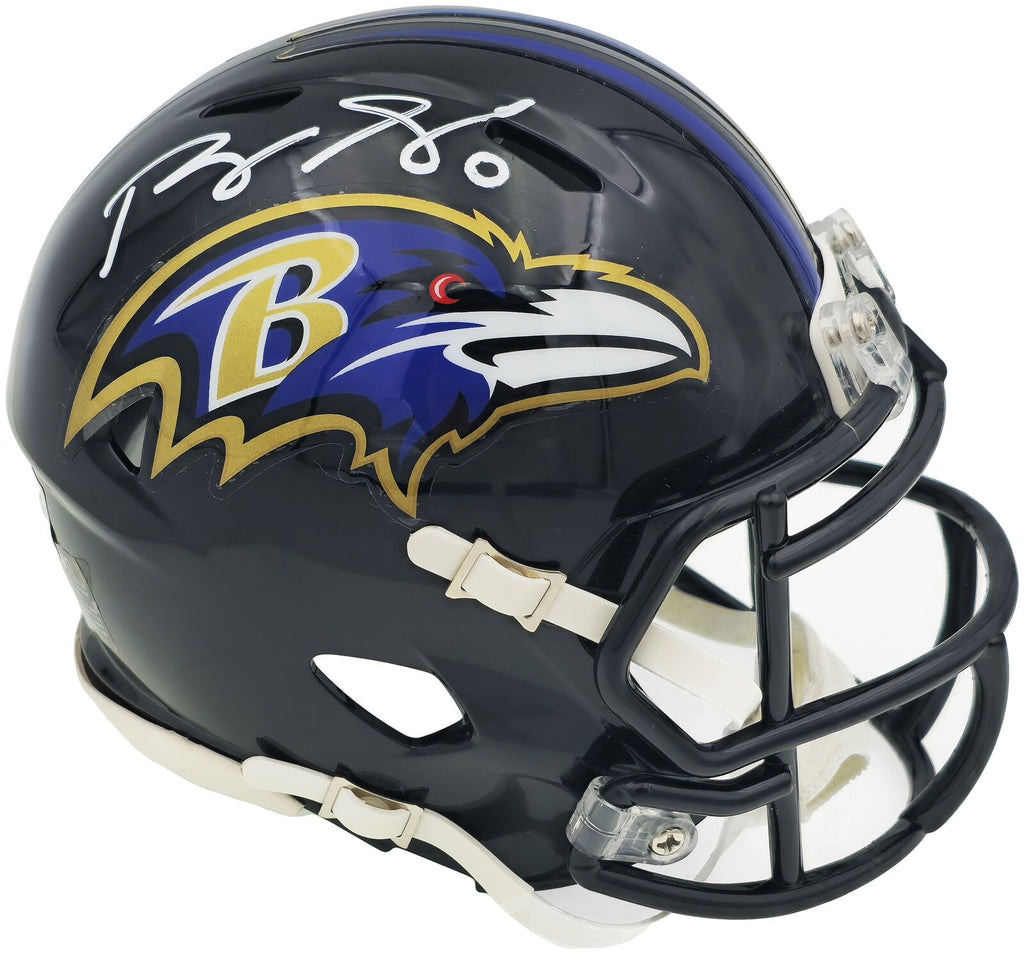 roquan smith autographed helmet ROQUAN SMITH AUTOGRAPHED RAVENS BLACK SPEED MINI HELMET BECKETT WITNES – Super Sports Center