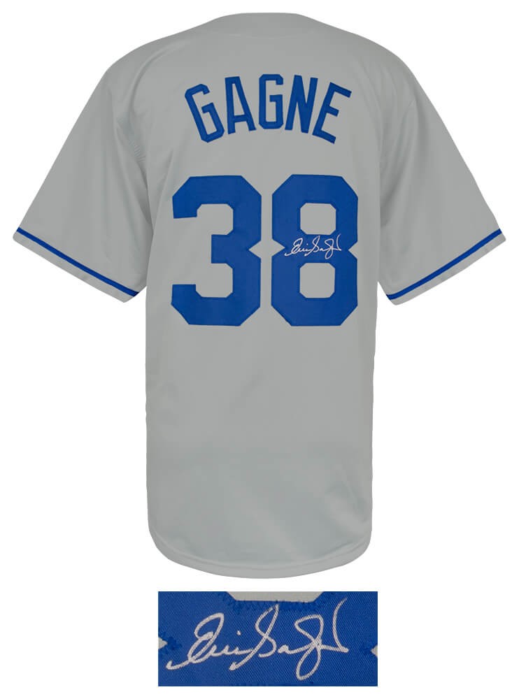 Eric Gagne (DODGERS) Signed Grey Custom Baseball Jersey