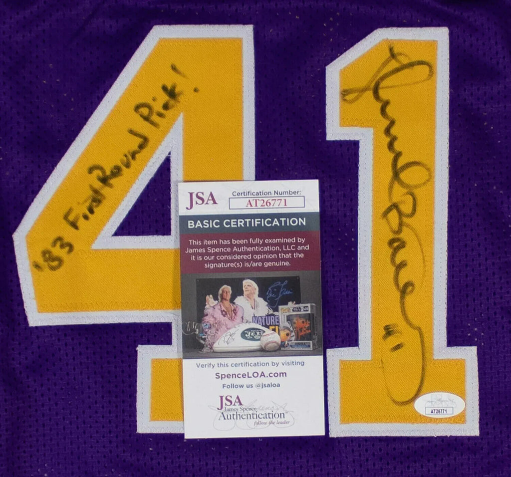 Thurl Bailey Signed Utah Jazz Jersey Inscribed  display picture 1