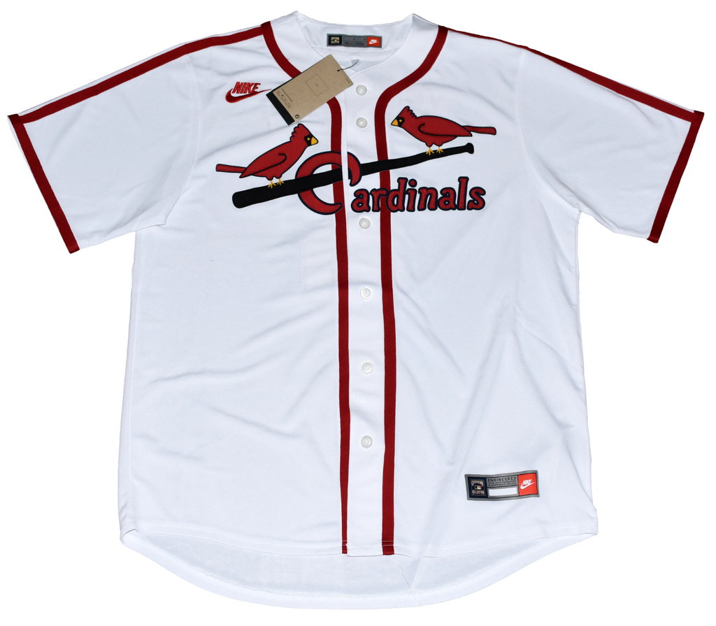 STAN MUSIAL AUTOGRAPHED ST LOUIS CARDINALS #6 THROWBACK NIKE