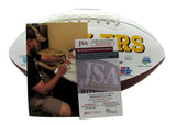 Brett Keisel Autographed Pittsburgh Steelers Full Size Logo Football JSA