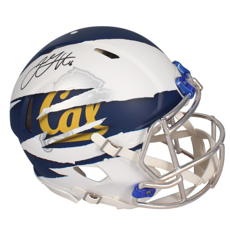 cal football helmets Jared Goff Autographed Lions / Cal Custom Painted Authentic Helmet Fan – Super Sports Center