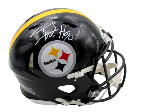 T.J. Watt Autographed Full Size Speed Authentic Football Helmet Steelers JSA