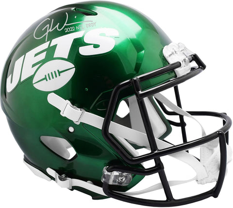 Autographed Garrett Wilson (New York Jets) Jets Helmet