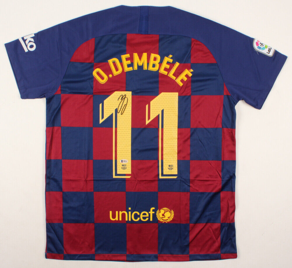 【直筆サイン】 バルセロナ 20-21 デンベレ ユニフォーム　dembele Ousmane Dembele Signed Barcelona Jersey (Beckett COA)Futbol Club