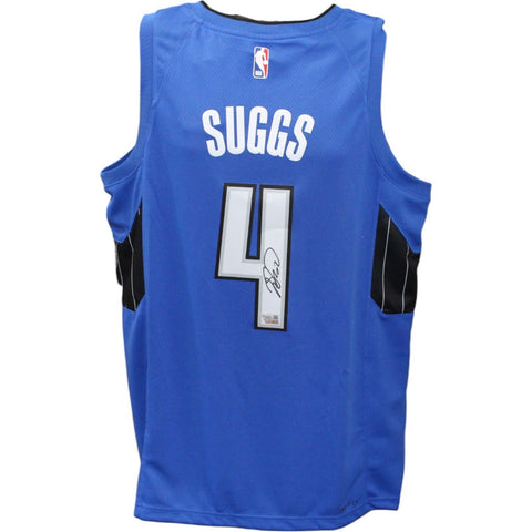 Jalen Suggs Autographed/Signed Orlando Magic Blue Nike Jersey FAN 43510