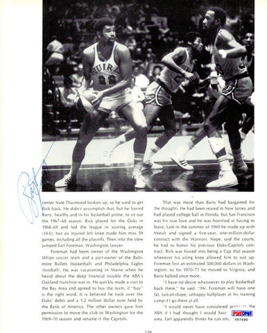 Ray Scott & Dan Issel Autographed Signed Magazine Page Photo PSA/DNA #V57490