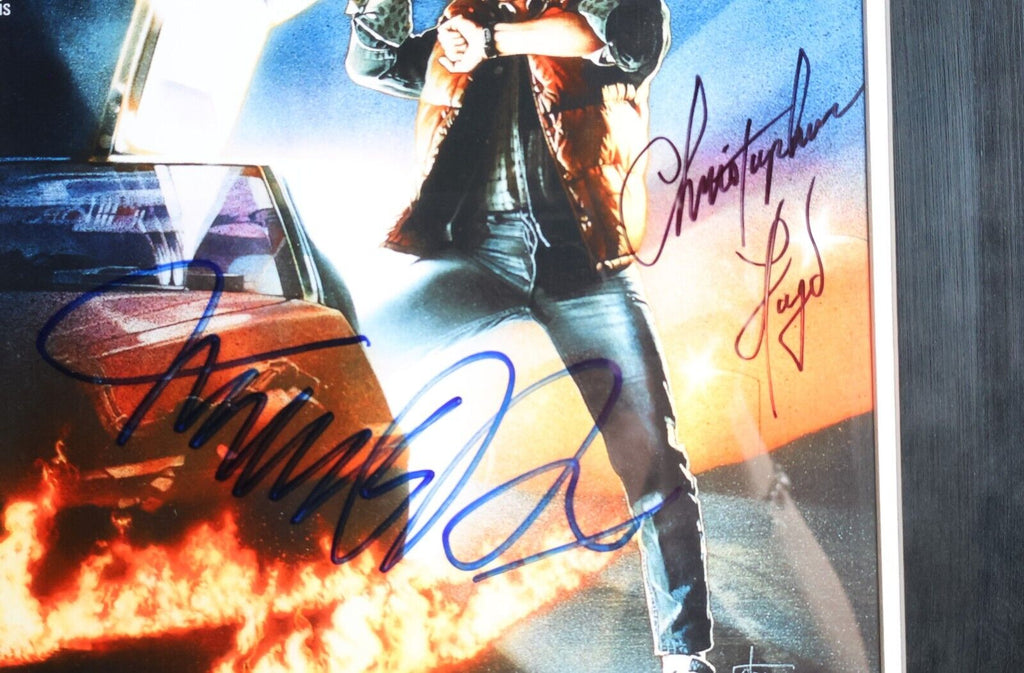 Back to the Future Framed Movie Poster Signed by Michael J. Fox