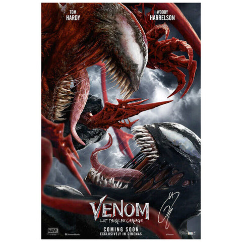 Tom Hardy Autographed 2021 Venom Let There Be Carnage 27x40 D/S Style B Poster