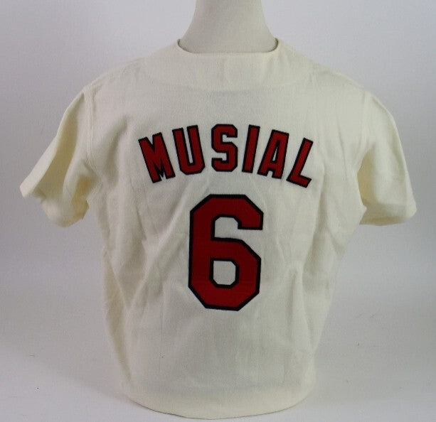 Stan Musial St Louis Cardinals Autographed Mitchell & Ness Jersey