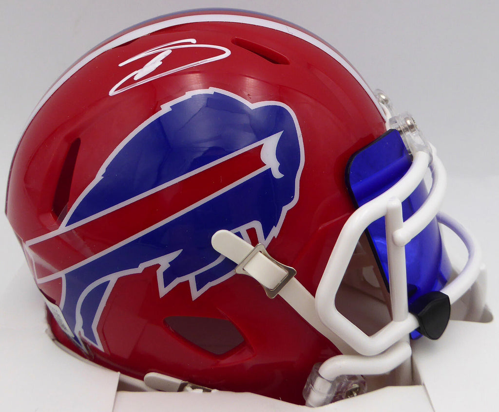 buffalo bills mini football helmet Stefon Diggs Autographed Signed Bills Mini Helmet With Visor Beckett Q – Super Sports Center