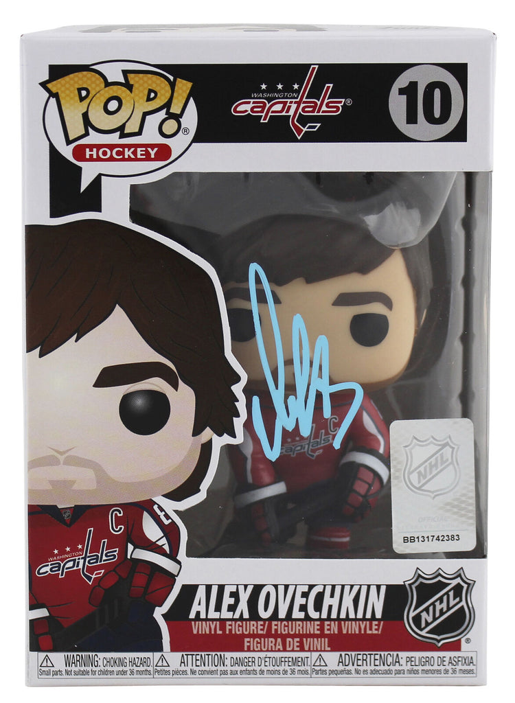 Capitals Alex Ovechkin Signed #10 Funko Pop Vinyl Figure w/ Blue