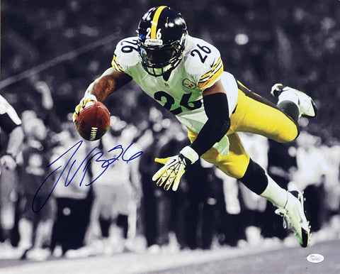 Le'Veon Bell Signed 16x20 Pittsburgh Steelers Spotlight Photo JSA