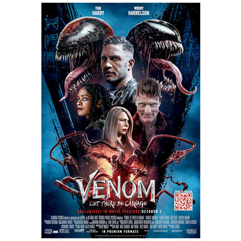 Tom Hardy Autographed Venom Let There Be Carnage Original 27x40 D/S Movie Poster