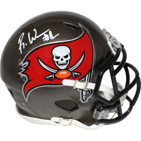 Rachaad White Signed Tampa Bay Buccaneers Mini Helmet Beckett 43112