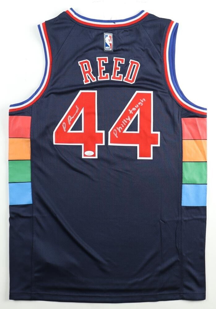 Paul Reed Signed Philadelphia 76ers Jersey Inscribed