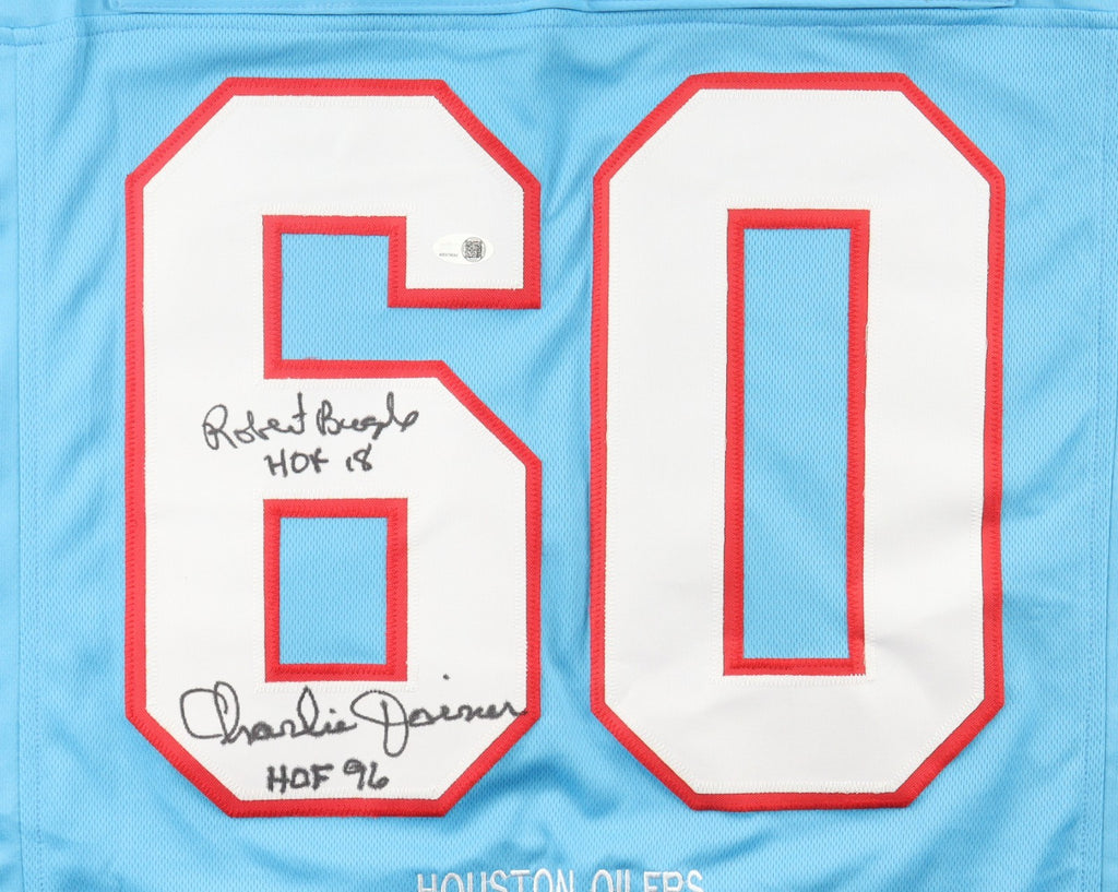 Robert Brazile & Charlie Joiner Signed Hall of Fame Houston Oilers