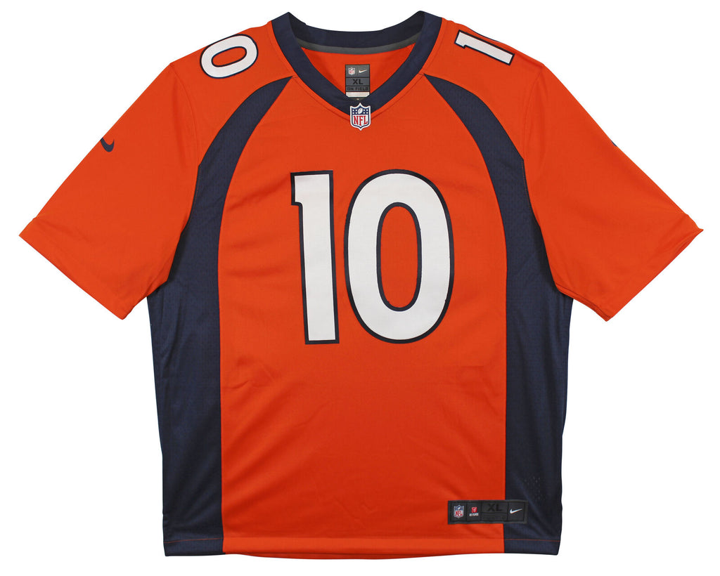 Broncos Bo Nix Authentic Signed Orange Nike Limited Jersey w/ Sewn