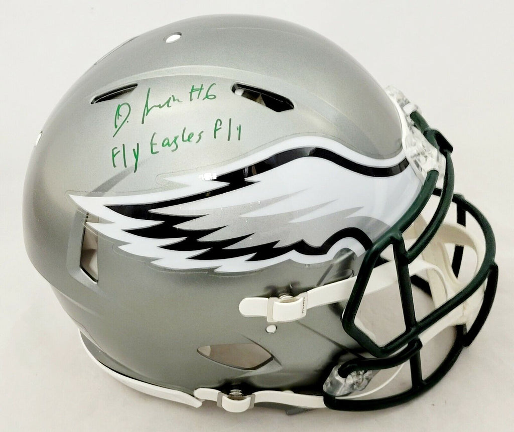 devonta smith autographed helmet DEVONTA SMITH SIGNED PHILADELPHIA EAGLES FLASH SPEED AUTHENTIC HELMET – Super Sports Center