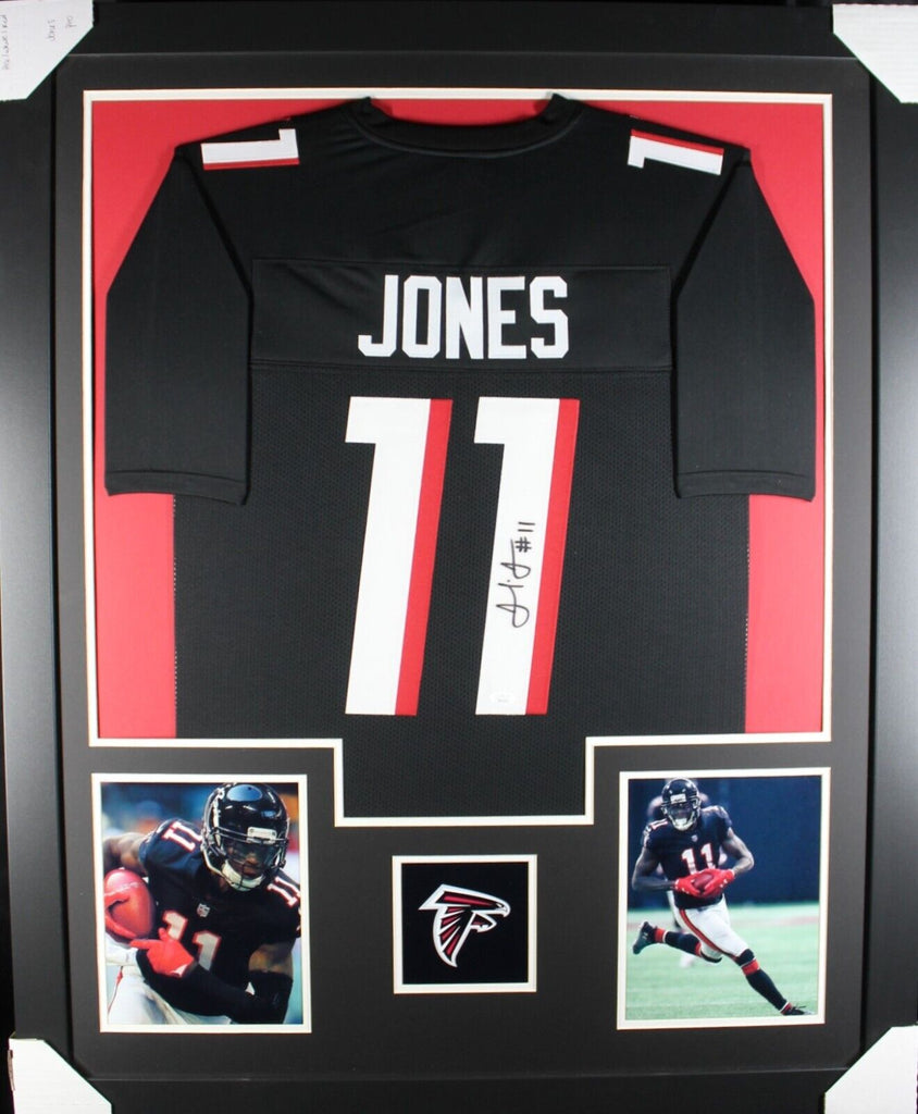 Julio Jones Autographed Black Atlanta Jersey - Beautifully Matted Julio Jones Autographed Black Atlanta Jersey - Beautifully Matted