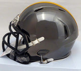 Antonio Brown Autographed Steelers Black Chrome Mini Helmet Smudged BAS #C28752