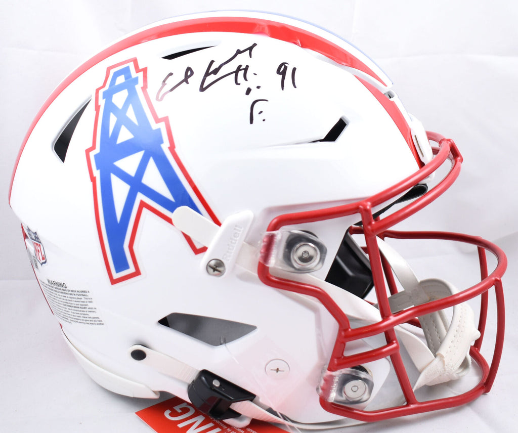 houston oilers helmet speedflex Earl Campbell Signed Oilers F/S 81-96 Speed Flex Helmet HOF