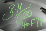 Brian Dawkins Autographed/Inscr Full Size Flash Authentic Helmet Eagles PSA/DNA